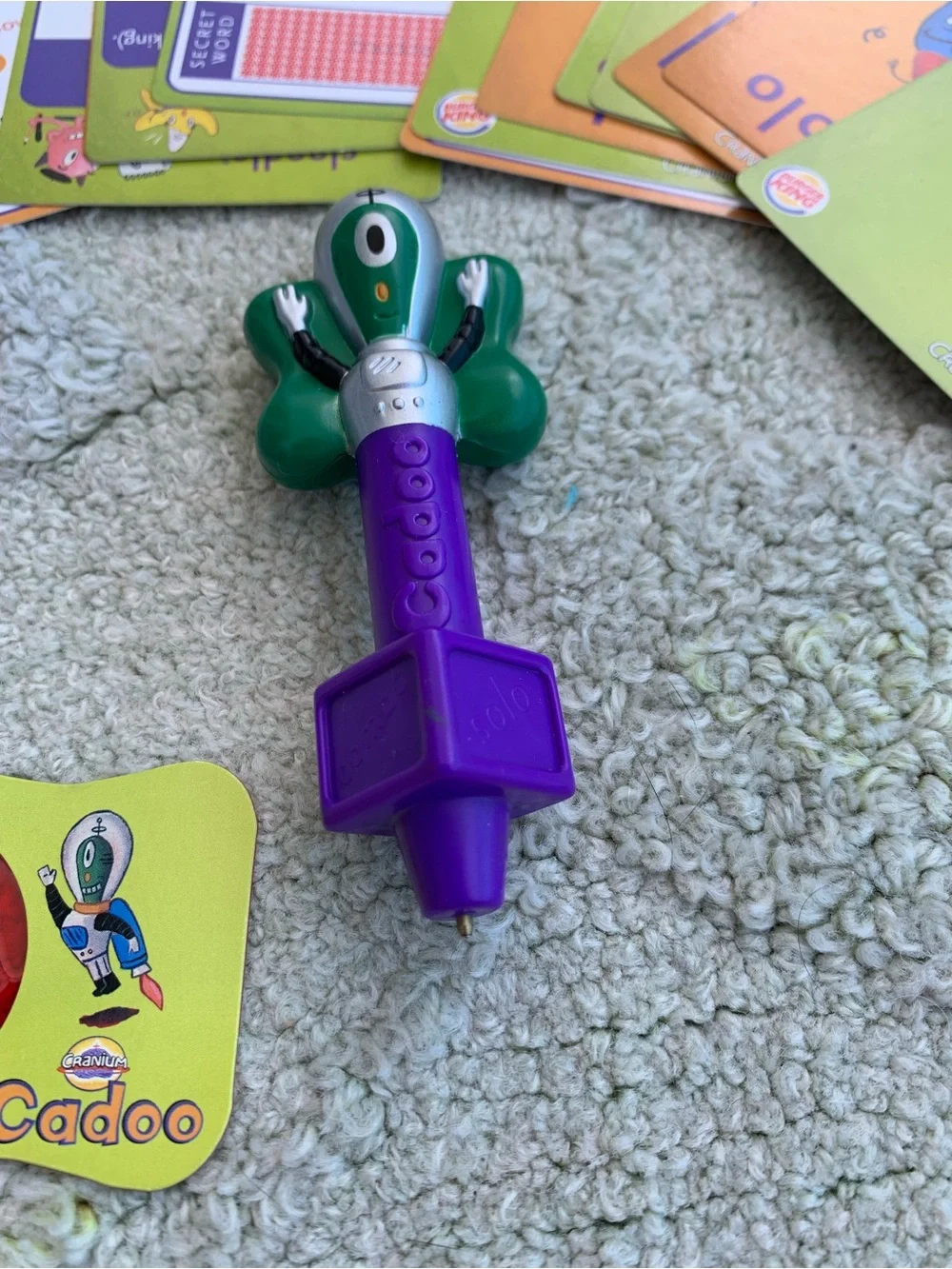 Vintage 2005 Burger King Kids Meal Toy Cranium Cadoo Mini Board Game (Complete)
